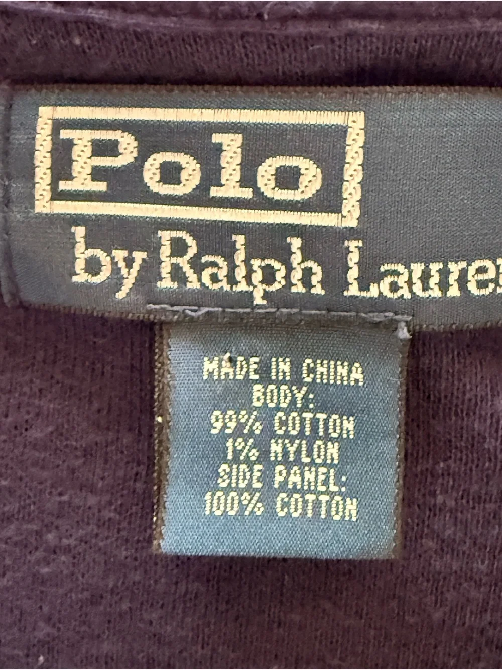 Polo Ralph Lauren Vintage Men's Bomber Sweater Jacket w/ Gold Crest Blue/Red, XL